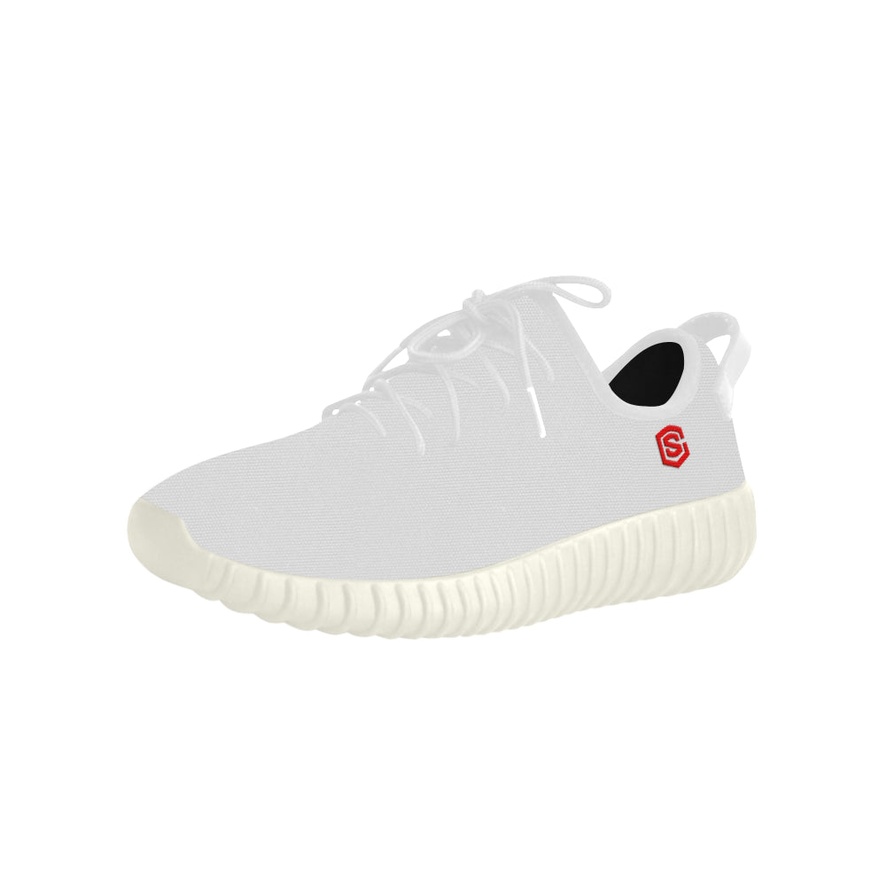 red logo Grus Women's Breathable Woven Running Shoes (Model 022)