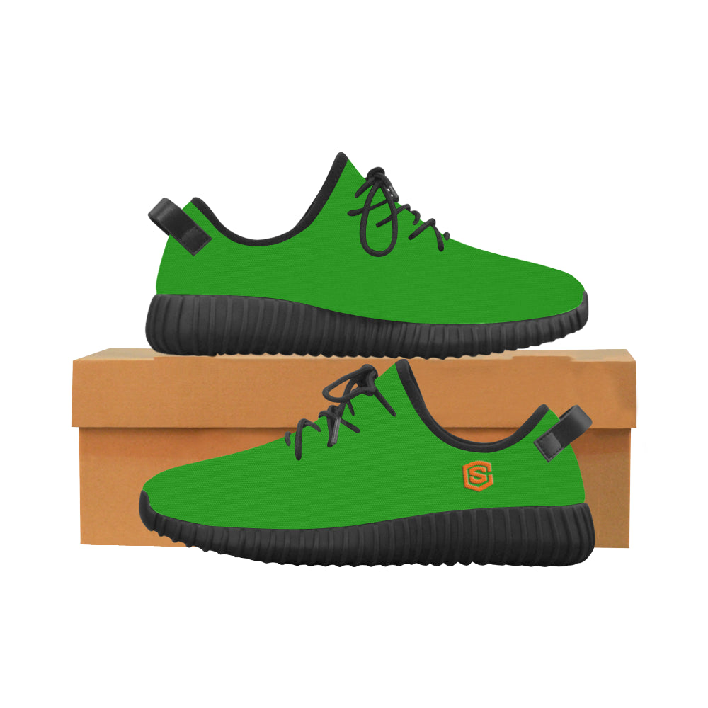 orange logo Grus Men's Breathable Woven Running Shoes (Model 022)