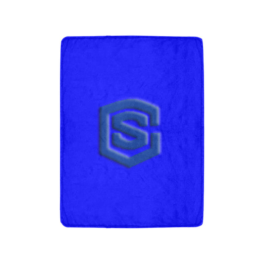 Blue Ultra-Soft Micro Fleece Blanket with Blue Logo Ultra-Soft Micro Fleece Blanket 30"x40"