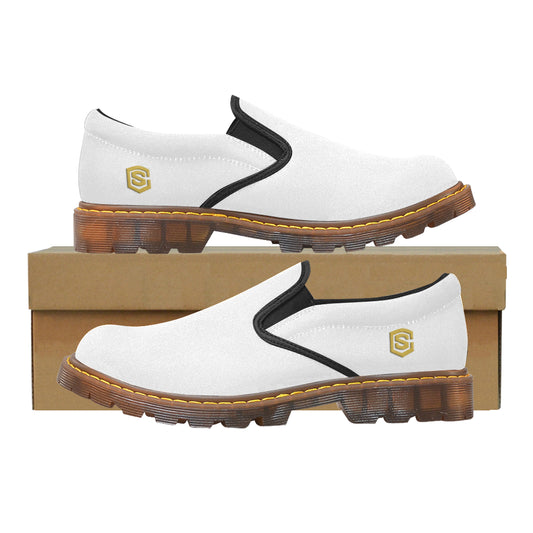 gold logo Martin Men's Slip-On Loafer (Model 12031)