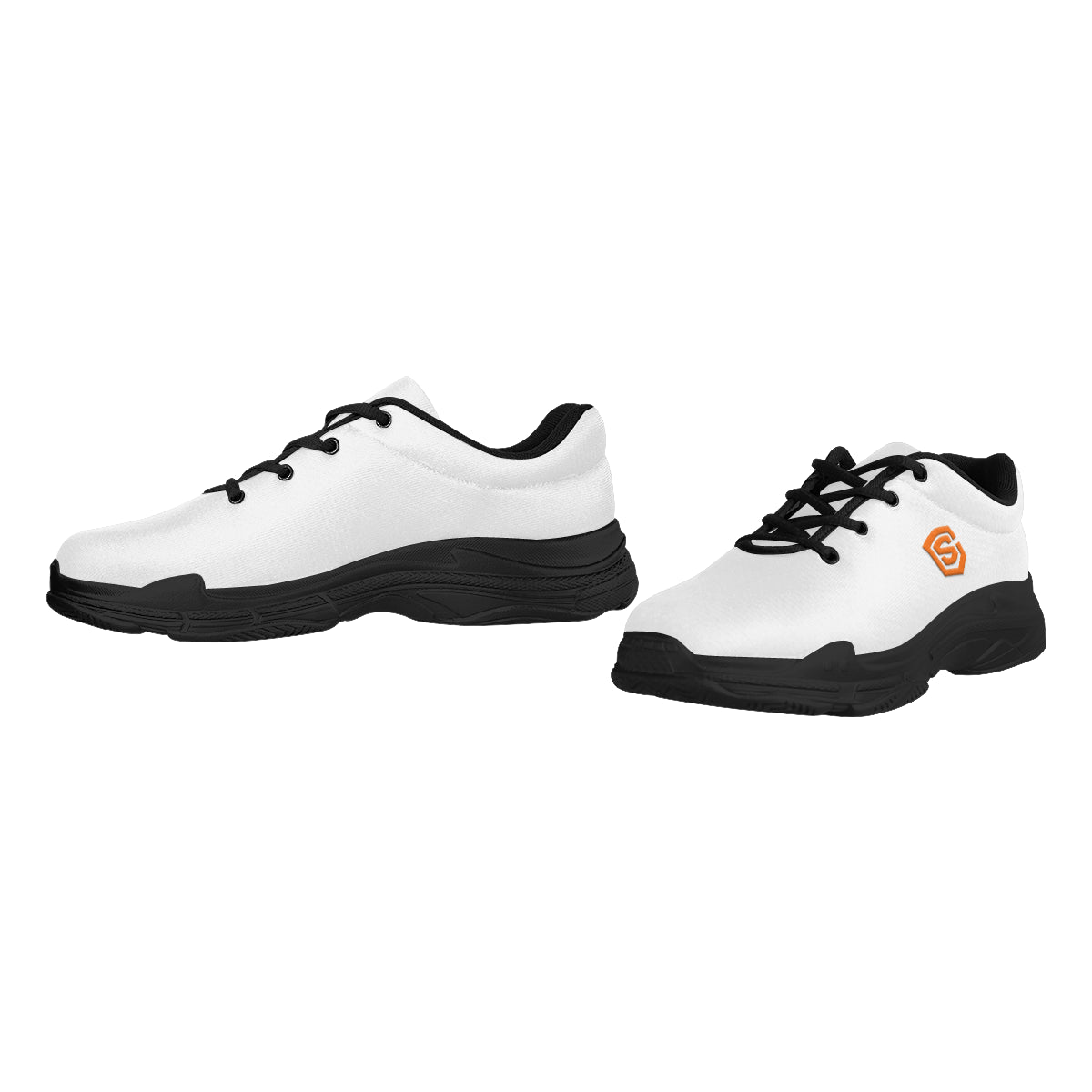 orange logo Lyra Men's Running Shoes (Model 058)