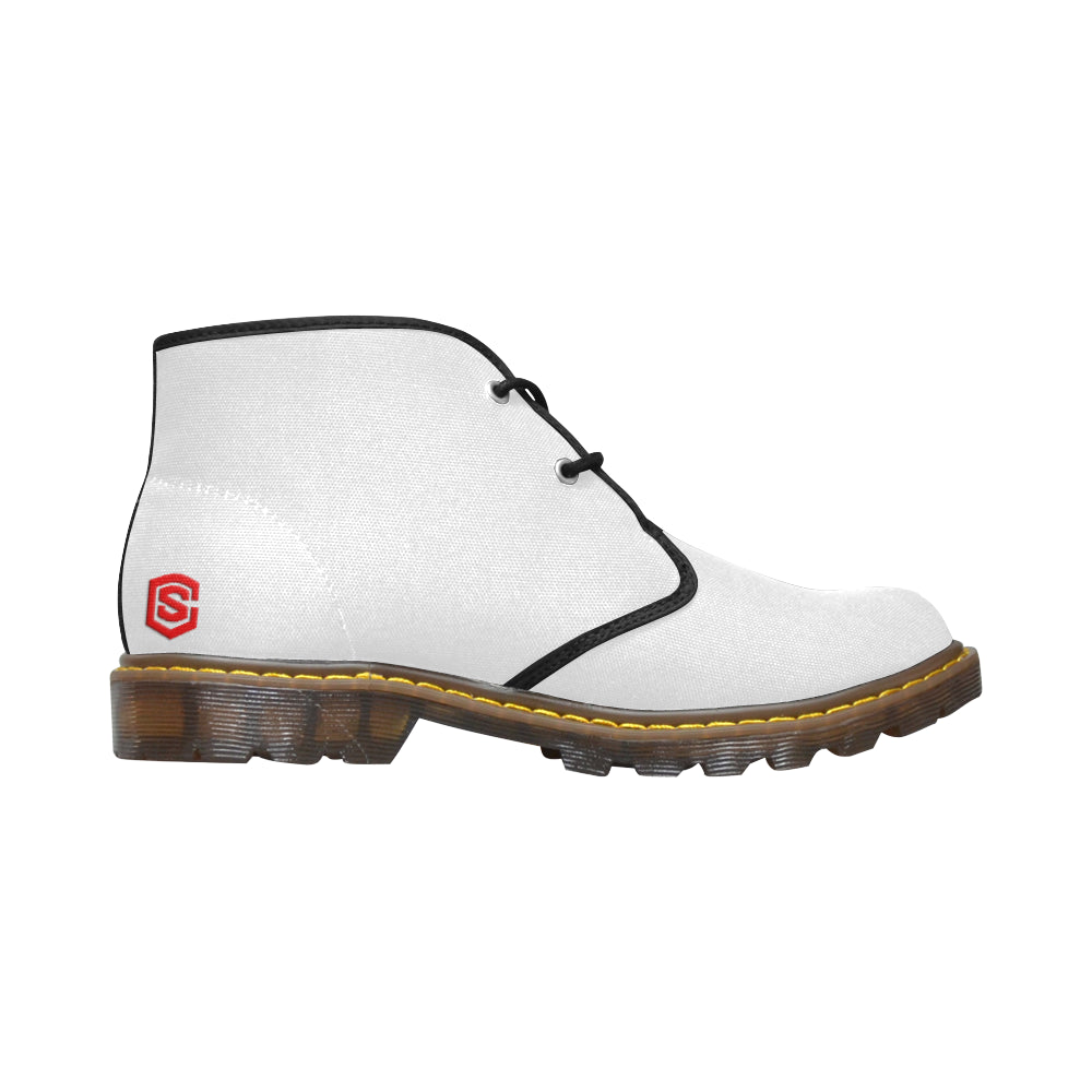 red logo Women's Canvas Chukka Boots (Model 2402-1)