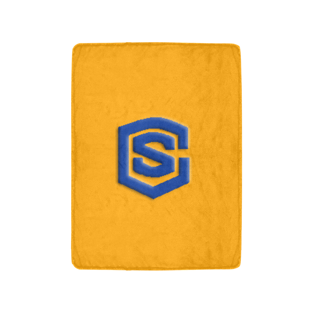Orange Ultra-Soft Micro Fleece Blanket with Blue Logo Ultra-Soft Micro Fleece Blanket 30"x40"