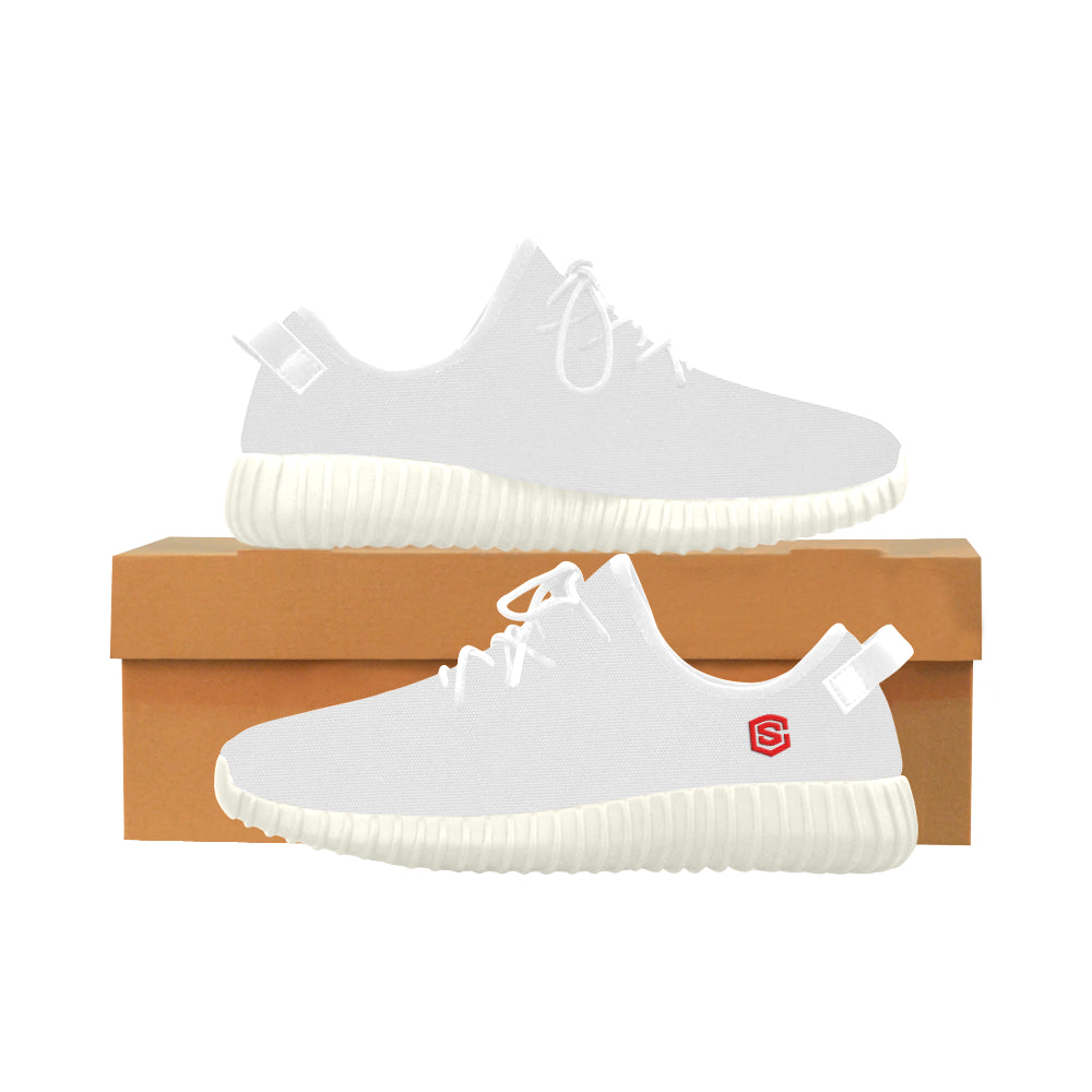 red logo Grus Women's Breathable Woven Running Shoes (Model 022)