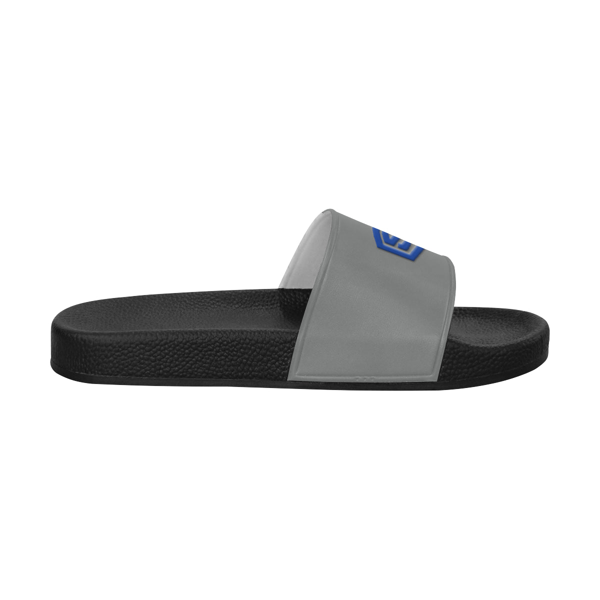 blue logo Men's Slide Sandals (Model 057)