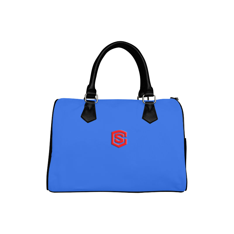 BLUE HANDBAG red logo Boston Handbag (Model 1621)
