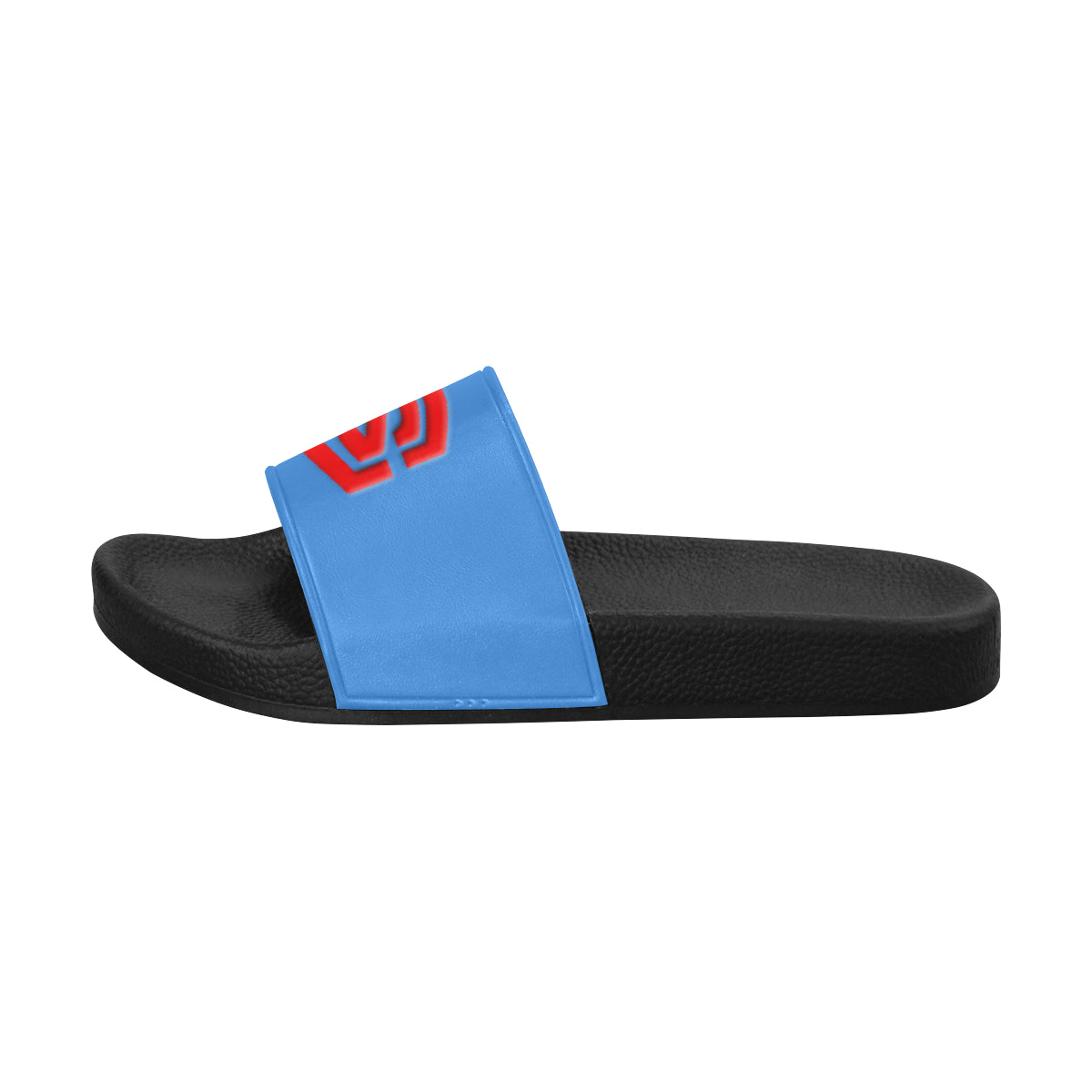 red logo Men's Slide Sandals (Model 057)