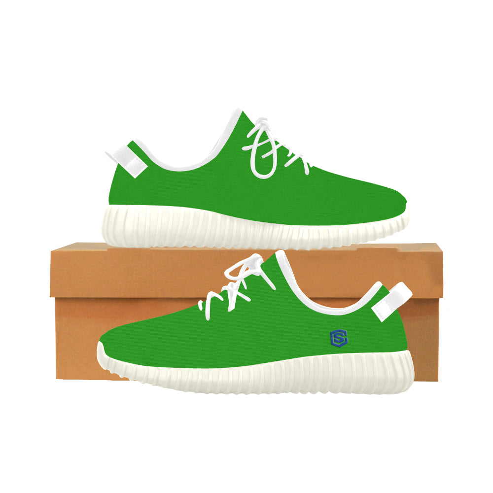 blue logo Grus Women's Breathable Woven Running Shoes (Model 022)