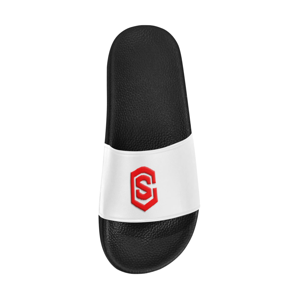 red logo Men's Slide Sandals (Model 057)