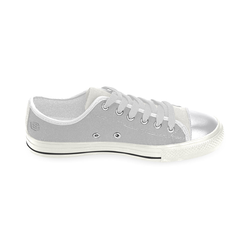 silver logo Women's Classic Canvas Shoes (Model 018)