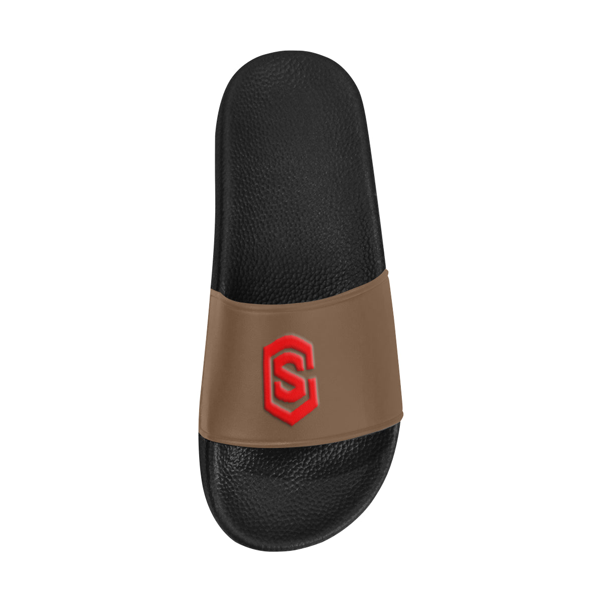 red logo Men's Slide Sandals (Model 057)