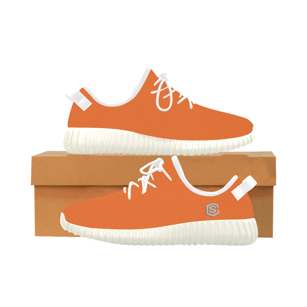 silver logo Grus Women's Breathable Woven Running Shoes (Model 022)