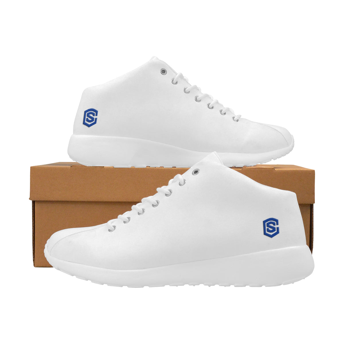 blue logo Men's Basketball Training Shoes (Model 47502)