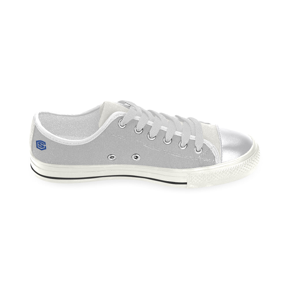 blue logo Women's Classic Canvas Shoes (Model 018)