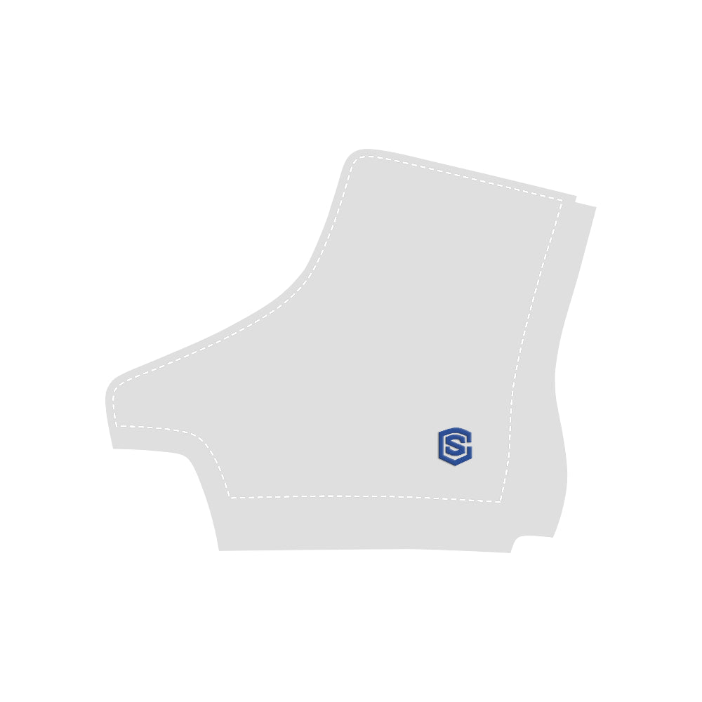 blue logo Apache Round Toe Women's Winter Boots (Model 1402)