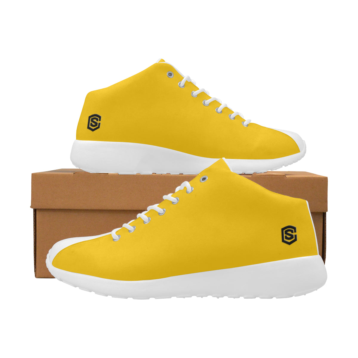 black logo Men's Basketball Training Shoes (Model 47502)