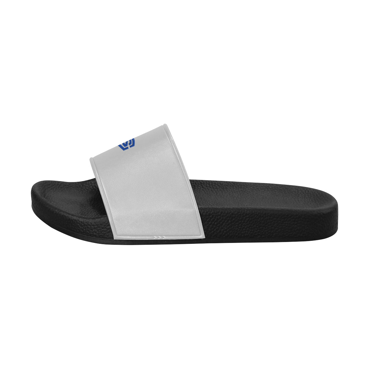 blue logo Women's Slide Sandals (Model 057)
