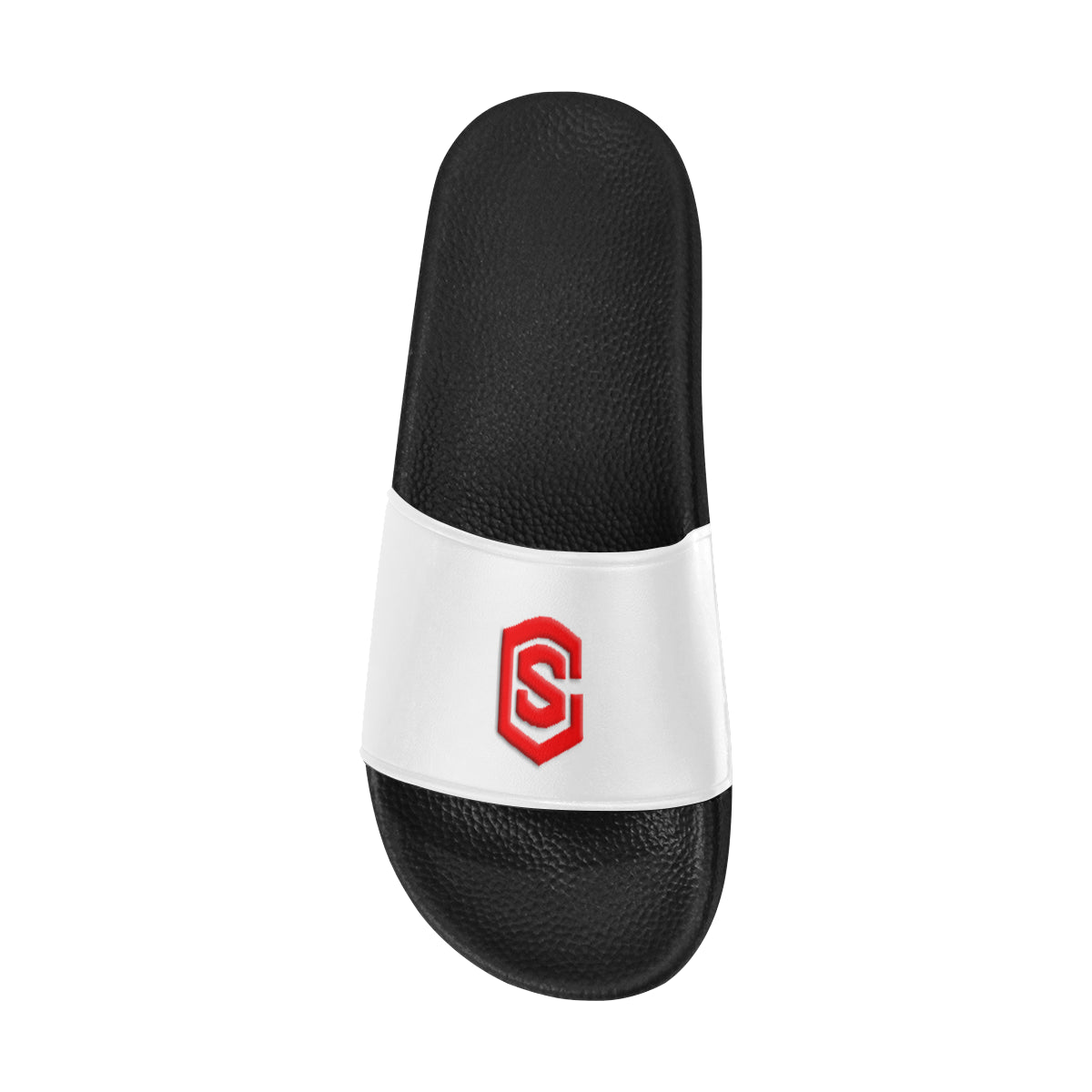 red logo Men's Slide Sandals (Model 057)