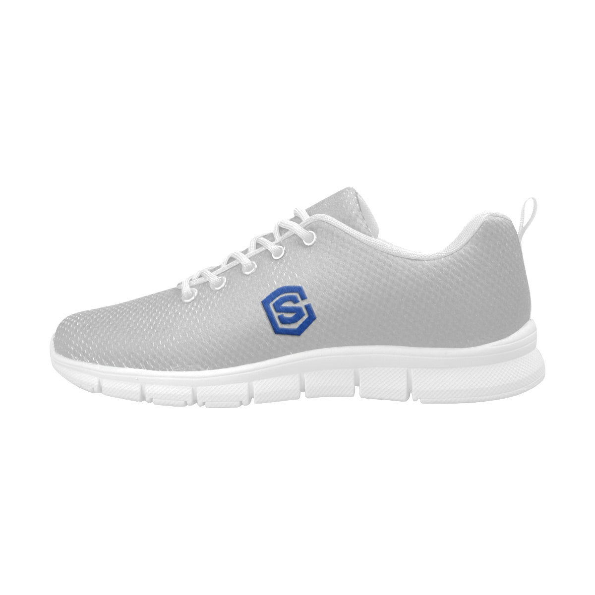 blue logo Women's Breathable Running Shoes (Model 055)