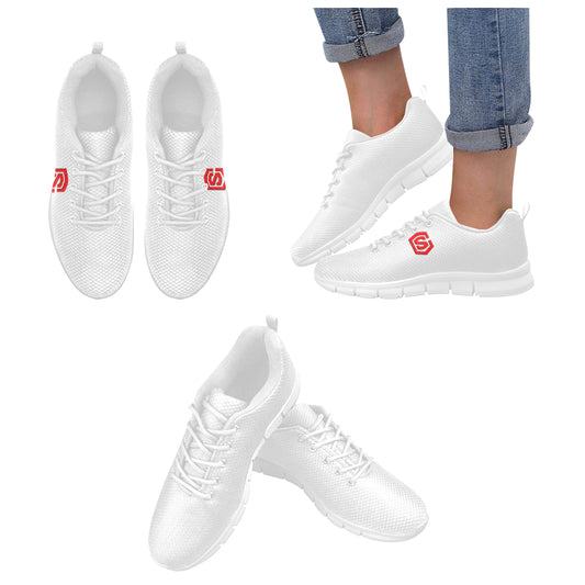 red logo Women's Breathable Running Shoes (Model 055)