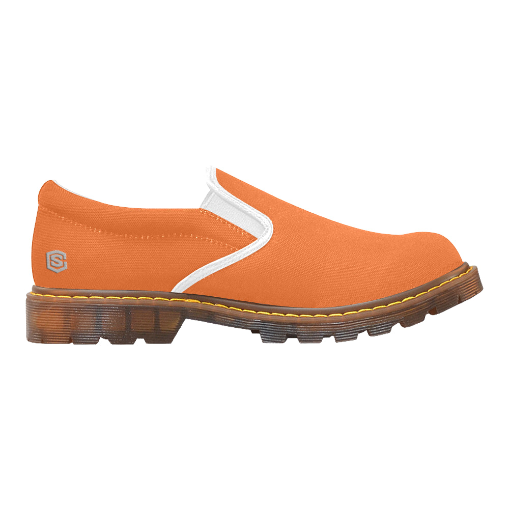 silver logo Martin Women's Slip-On Loafer (Model 12031)