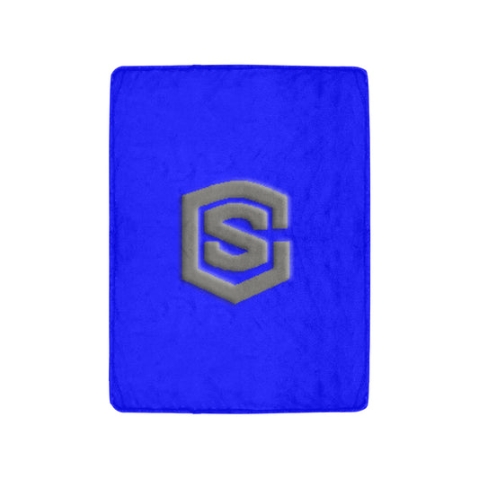Blue Ultra-Soft Micro Fleece Blanket with Gray Logo Ultra-Soft Micro Fleece Blanket 30"x40"