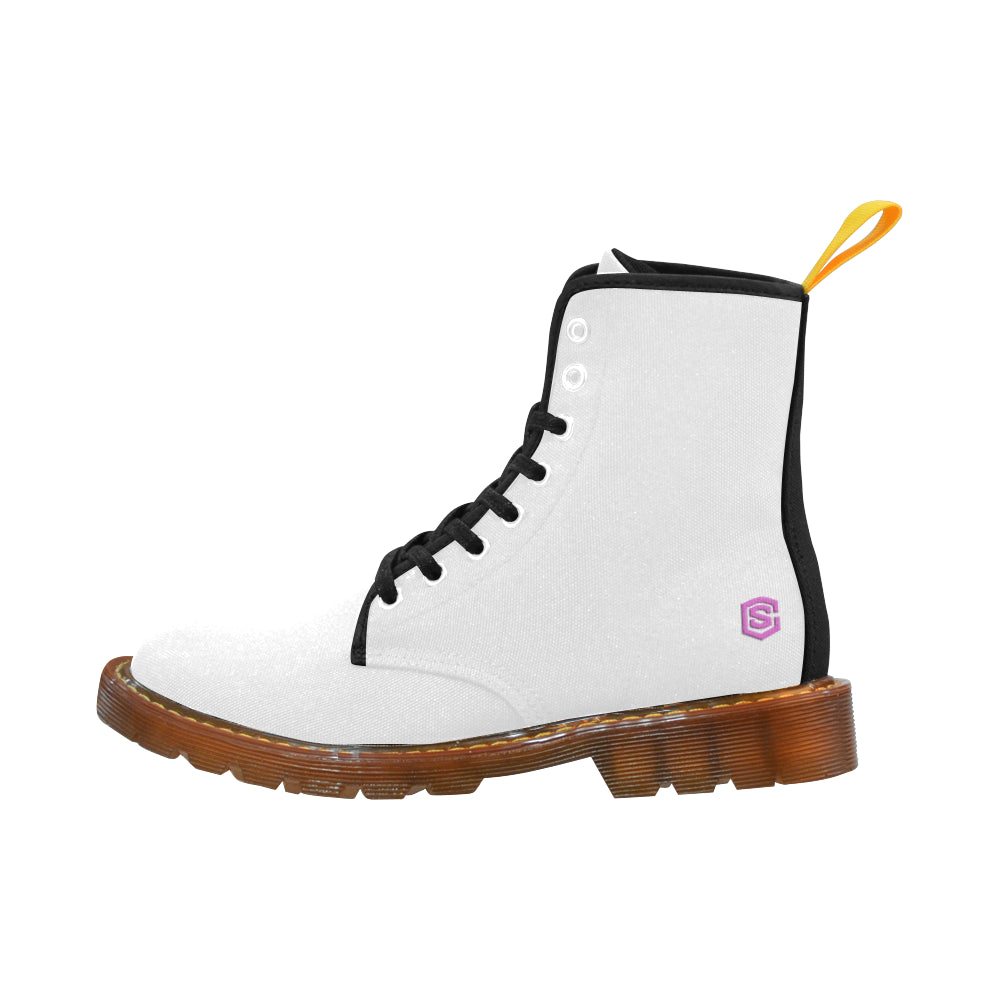 pink logo Martin Boots For Women Model 1203H