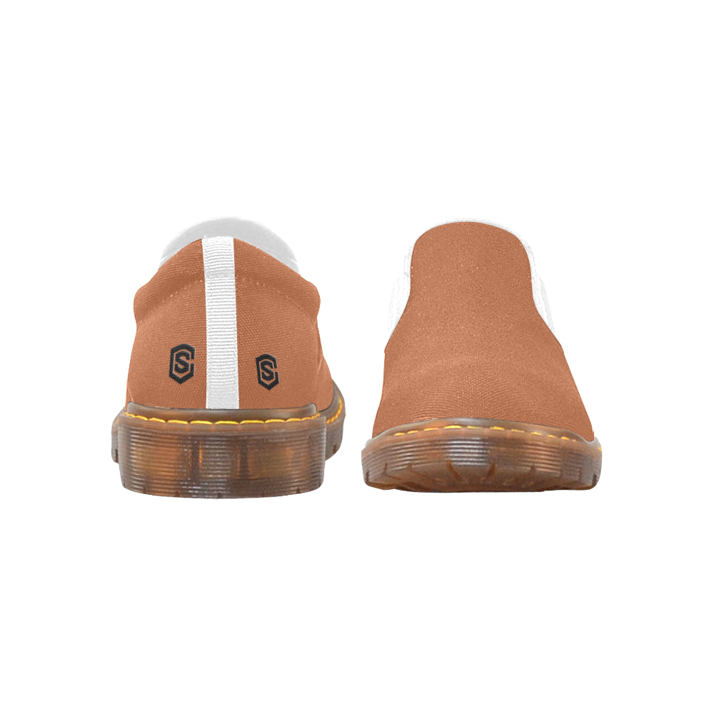 black logo Martin Women's Slip-On Loafer (Model 12031)