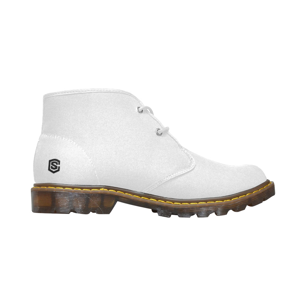 black Men's Canvas Chukka Boots (Model 2402-1)