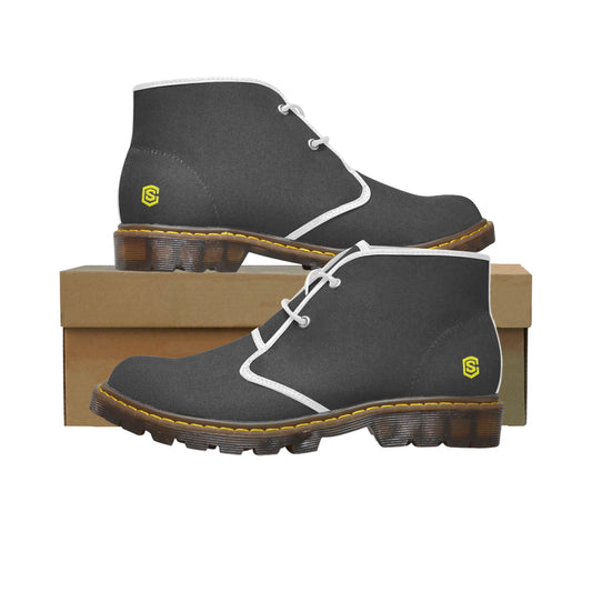 yellow Men's Canvas Chukka Boots (Model 2402-1)