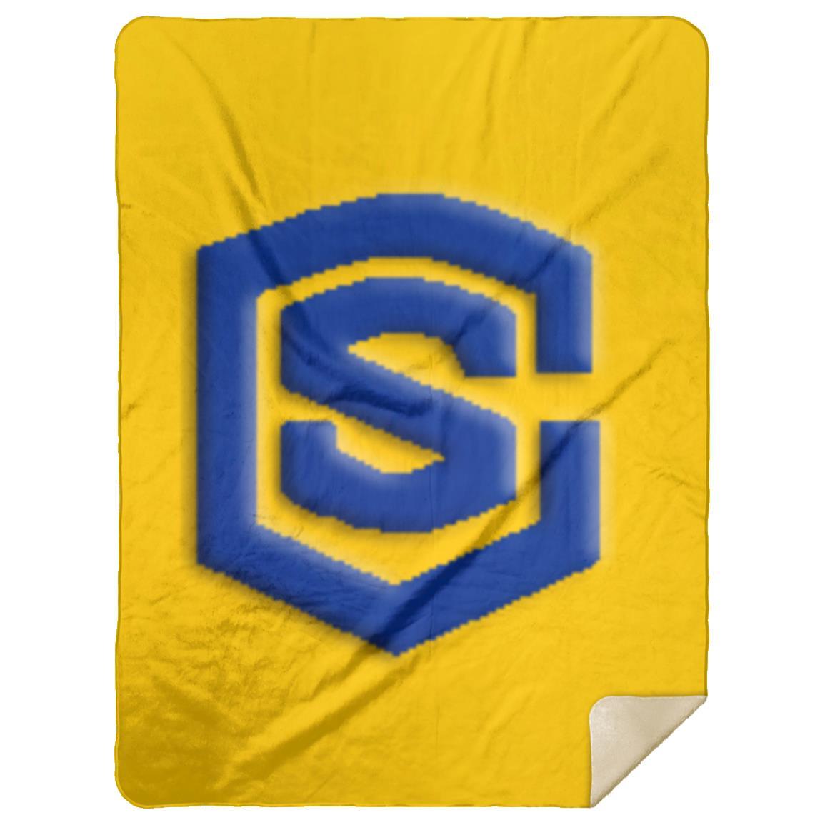 blue (2) MSHL Premium Mink Sherpa Blanket 60x80