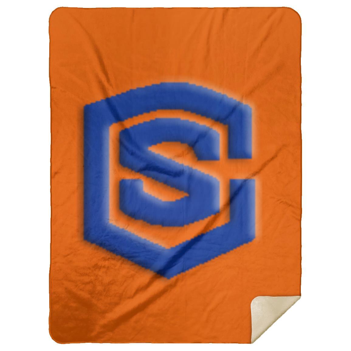 blue (2) MSHL Premium Mink Sherpa Blanket 60x80