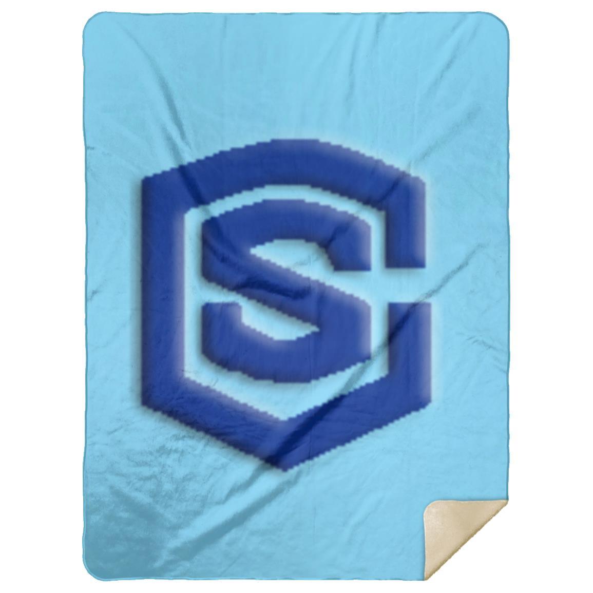 blue (2) MSHL Premium Mink Sherpa Blanket 60x80