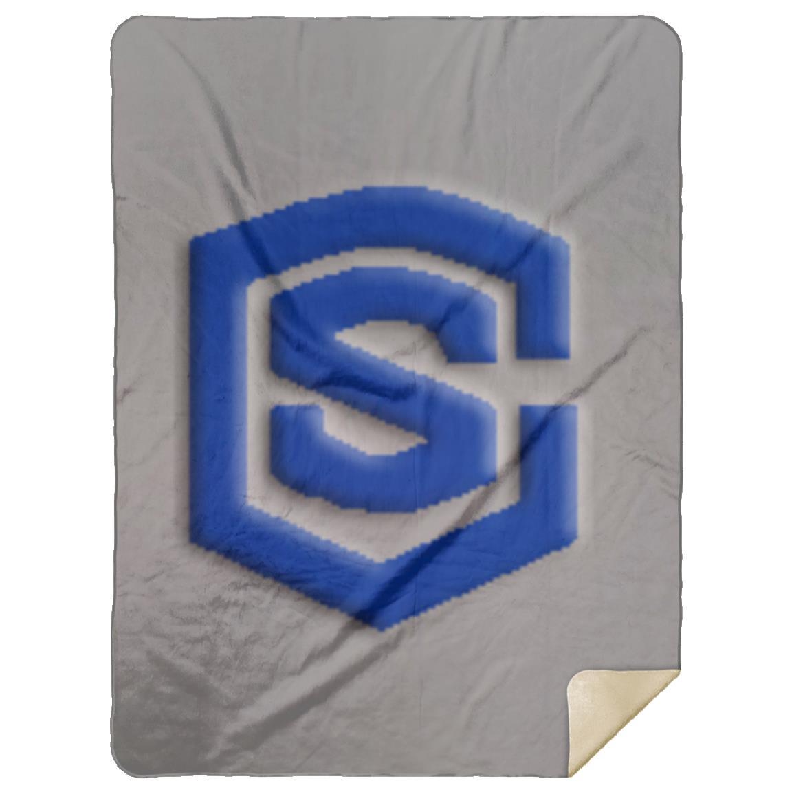 blue (2) MSHL Premium Mink Sherpa Blanket 60x80