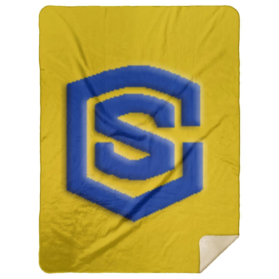 blue (2) MSHL Premium Mink Sherpa Blanket 60x80