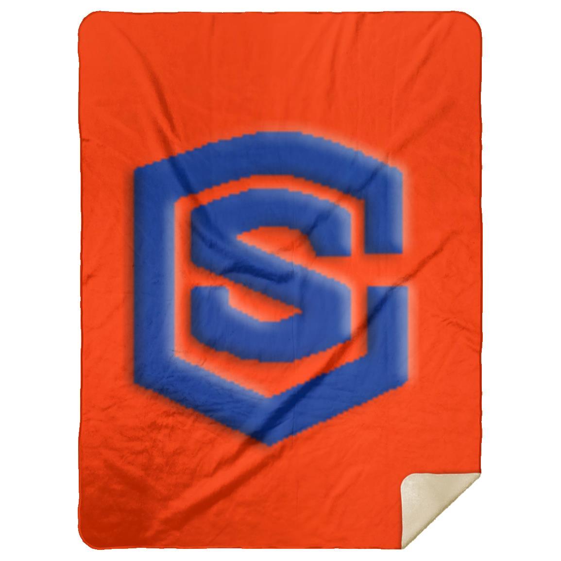 blue (2) MSHL Premium Mink Sherpa Blanket 60x80