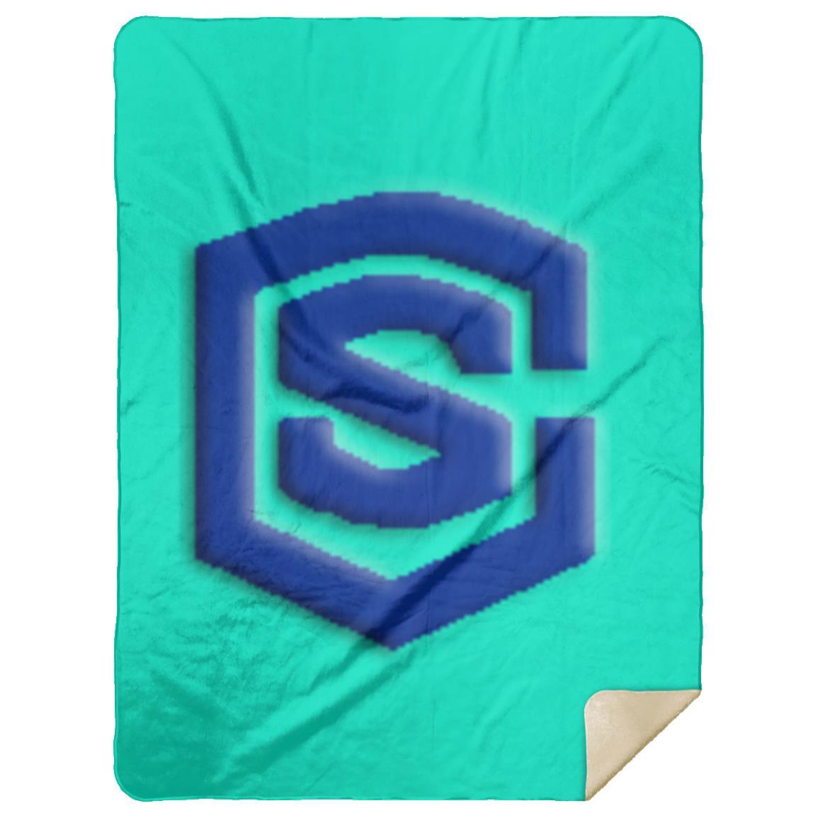 blue (2) MSHL Premium Mink Sherpa Blanket 60x80