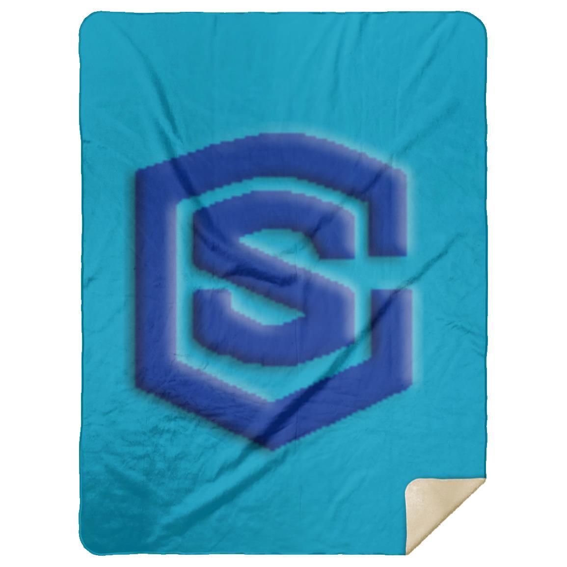 blue (2) MSHL Premium Mink Sherpa Blanket 60x80