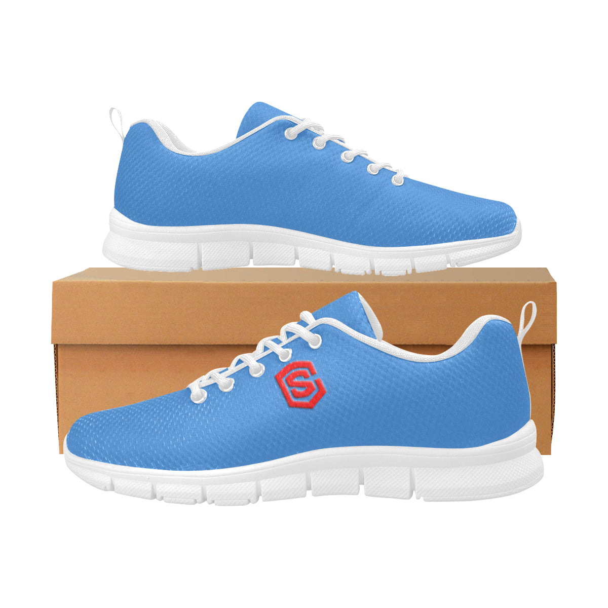 red logo Women's Breathable Running Shoes (Model 055)