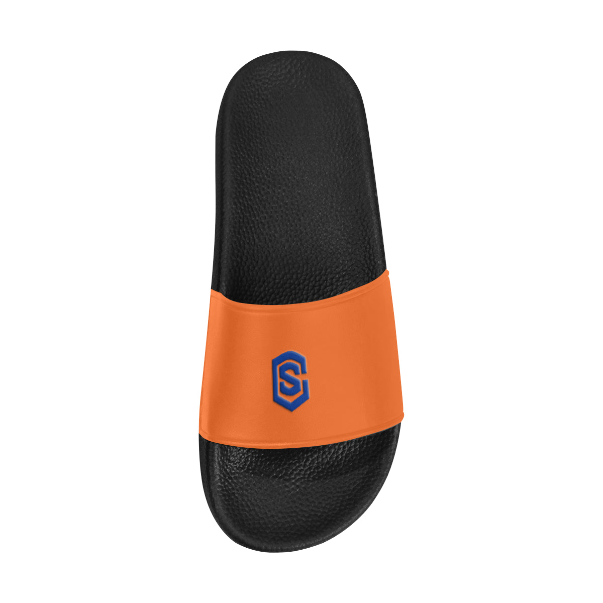 blue logo Men's Slide Sandals (Model 057)