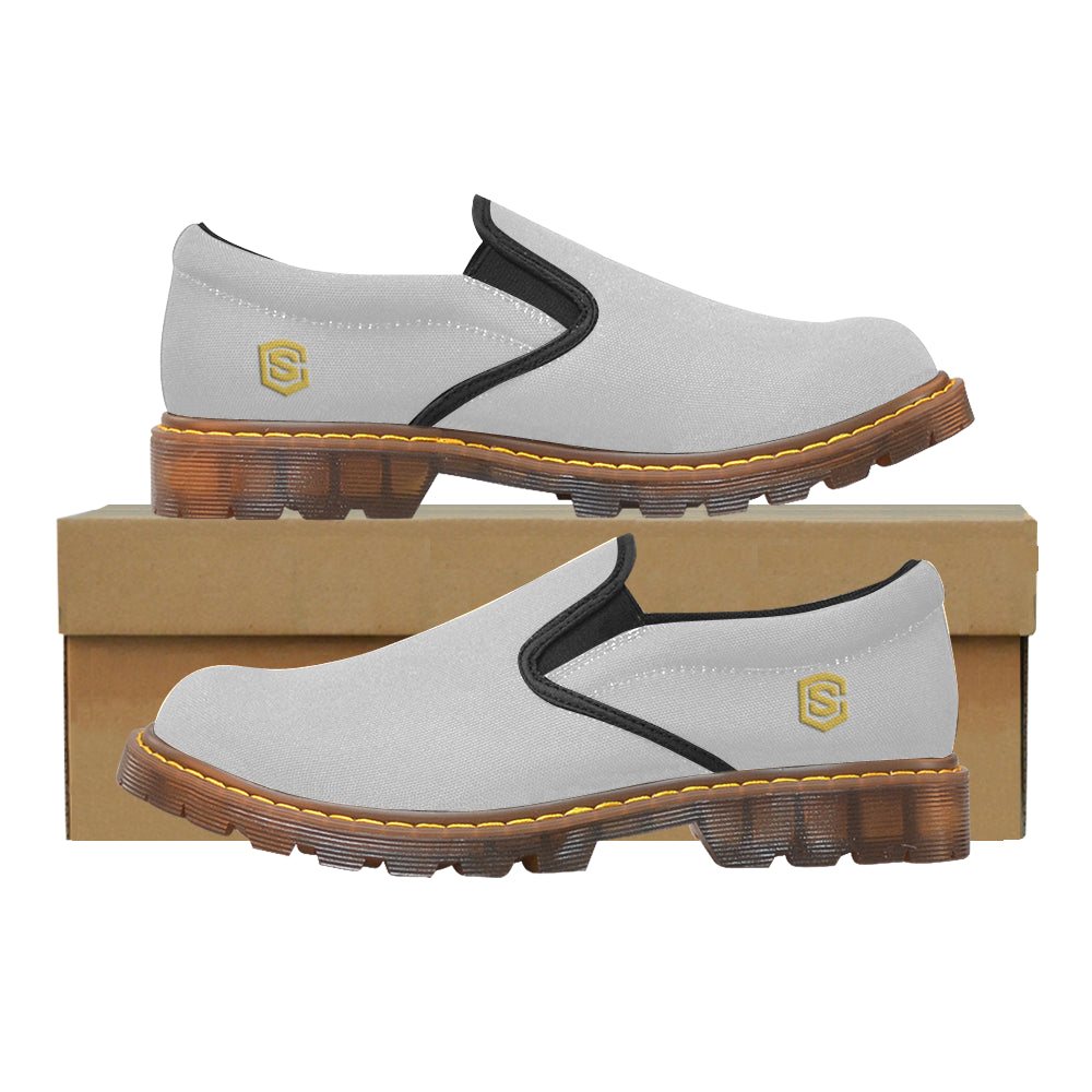 gold logo Martin Men's Slip-On Loafer (Model 12031)