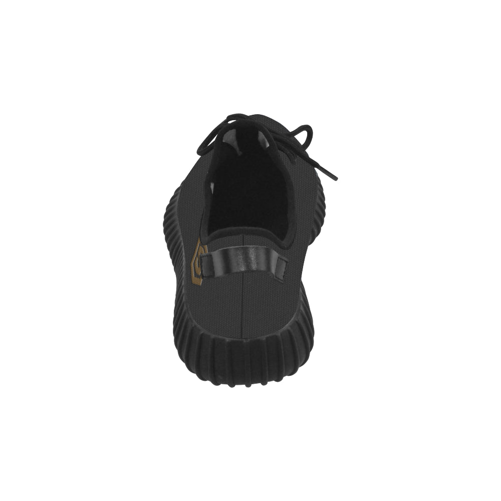 brown logo Grus Men's Breathable Woven Running Shoes (Model 022)