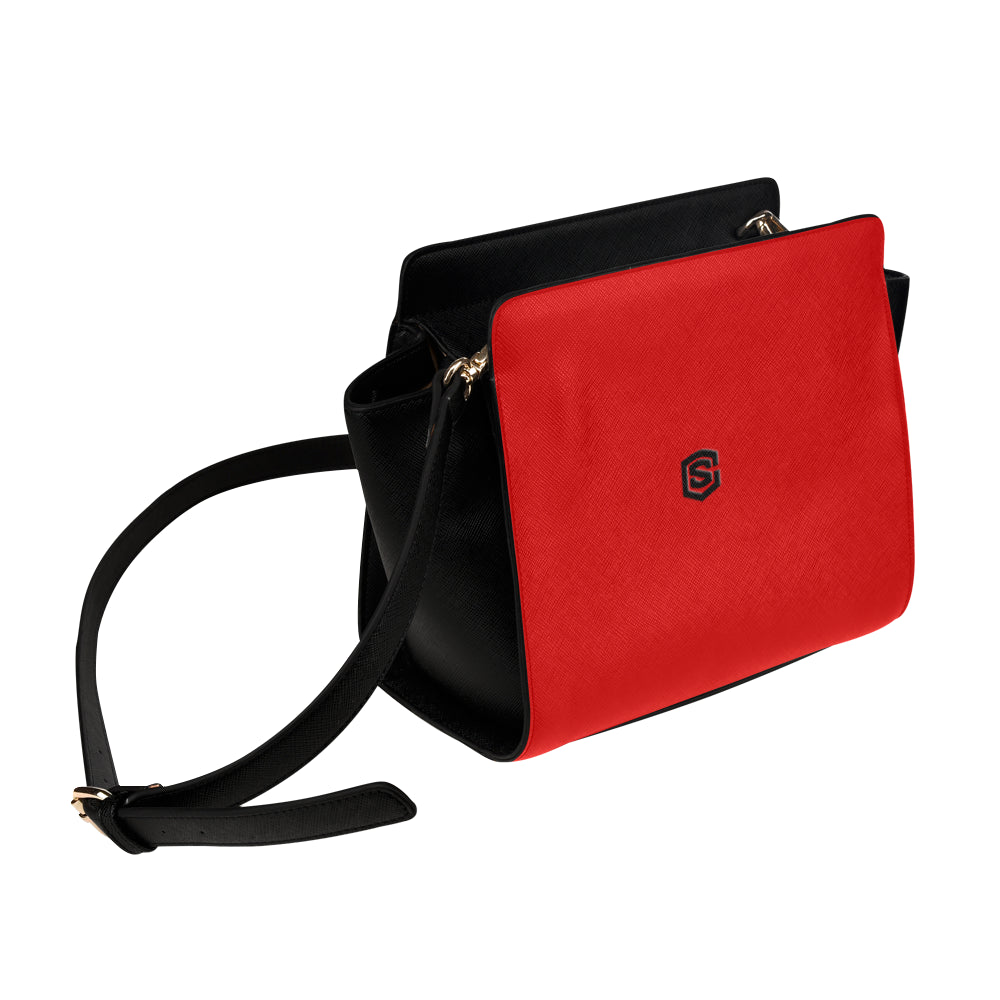 RED SATCHEL BAG black logo Satchel Bag (Model 1635)