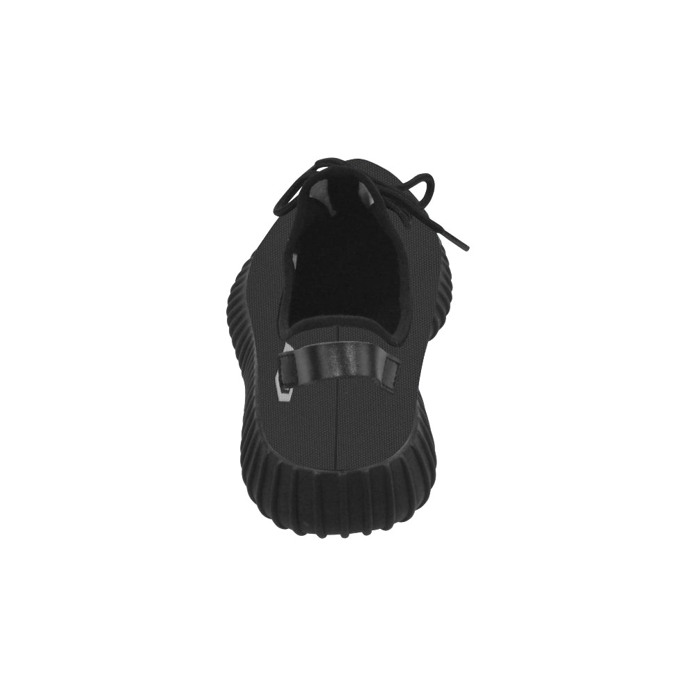 silver logo Grus Men's Breathable Woven Running Shoes (Model 022)