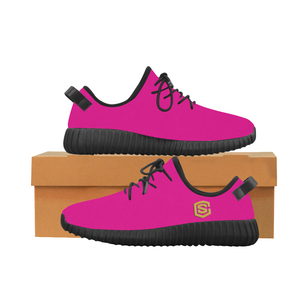 gold logo Grus Men's Breathable Woven Running Shoes (Model 022)