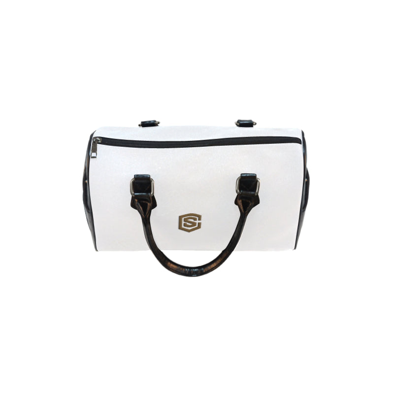 Very light gray HANDBAG brown logo Boston Handbag (Model 1621)