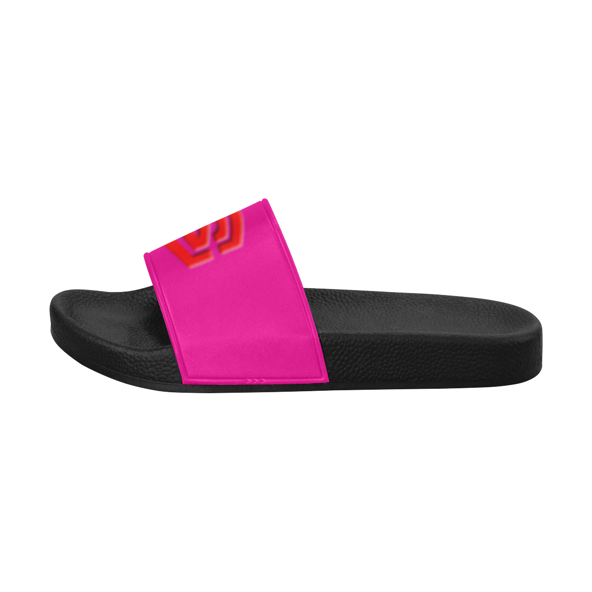 red logo Men's Slide Sandals (Model 057)