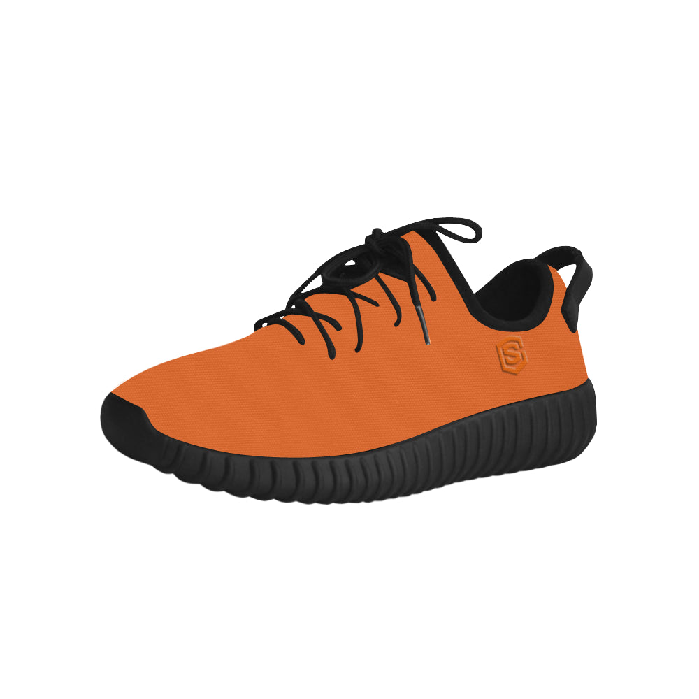 orange logo Grus Men's Breathable Woven Running Shoes (Model 022)