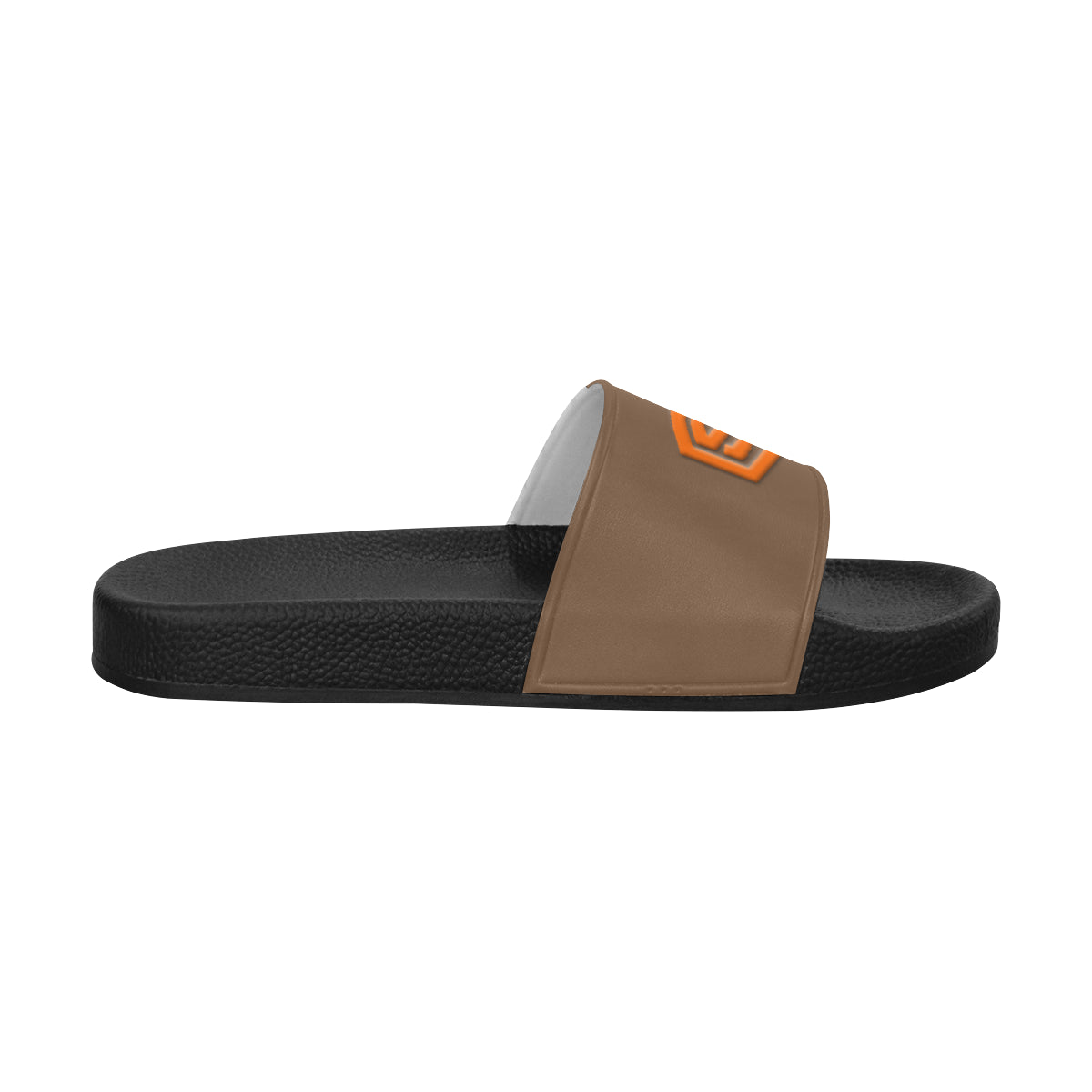 orange logo Men's Slide Sandals (Model 057)