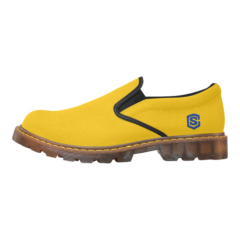 blue logo Martin Men's Slip-On Loafer (Model 12031)